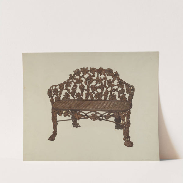 Bench in Cemetary Lot by Fred Hassebrock