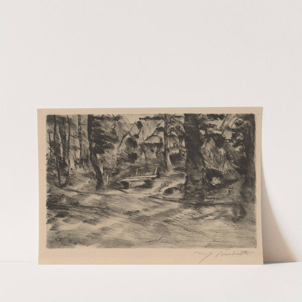 Bench in the Woods II (Bank im Walde II) (1917) by Lovis Corinth