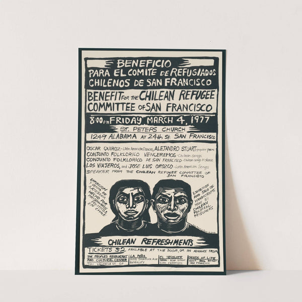 Benefit for the Chilean Refugee Committee of San Francisco by Rachael Romero