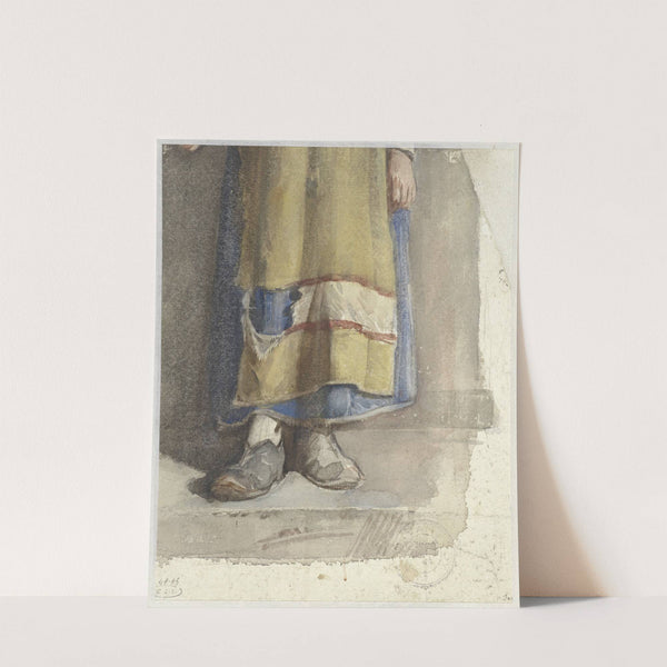 Benen en voeten van staande vrouwelijke figuur by Jacobus van Looy