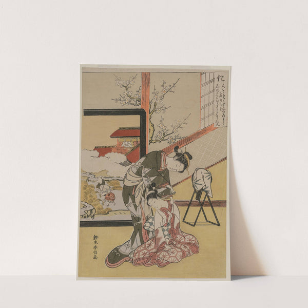 Benevolence: Courtesan Shaving the Neck of her Servant (from a series of Five Confucian Virtues) by Suzuki Harunobu