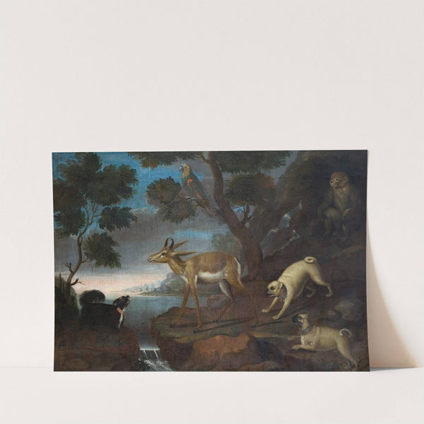 Bengalese Deer Attacked by Pugs by David Kock