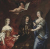 Bengt horn af Åminne (1623-1678) with his two wives Margaretha Sparre and Ingeborg Banér
