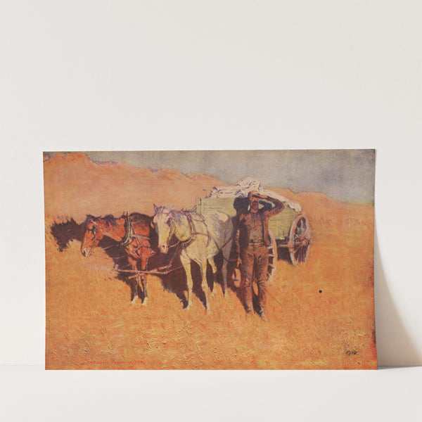 Benighted for a dry camp (1912) by Frederic Remington