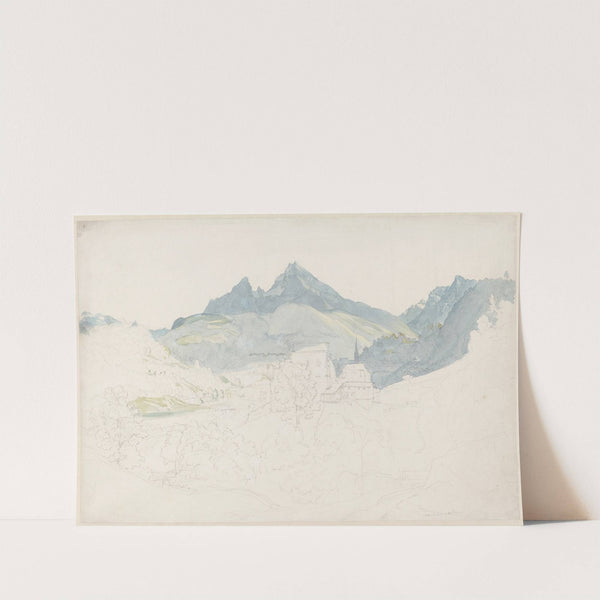 Berchtesgaden with the Watzmann Peak in the Distance by Ernst Fries