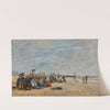 Berck, groupe de pêcheuses assises sur la grève (1875) by Eugène Boudin