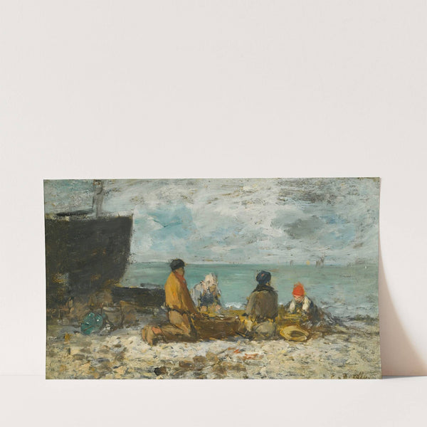 Berck. La Plage (circa 1875-78) by Eugène Boudin