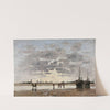 Berck; le retour des barques (1890) by Eugène Boudin