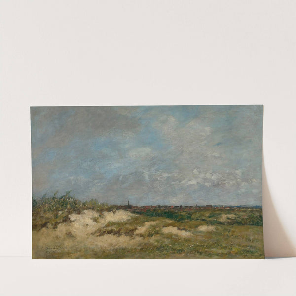 Berck. Les Dunes Par Gros Temps (1890) by Eugène Boudin