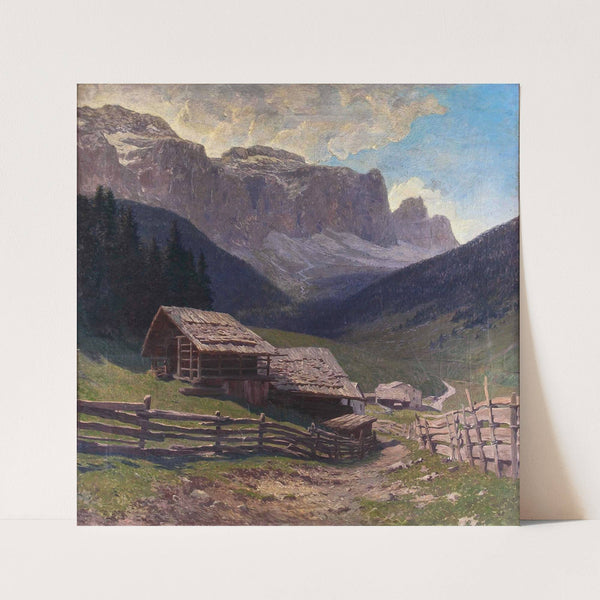 Bergbauerngehöft im Grödnertal by Karl Ludwig Prinz