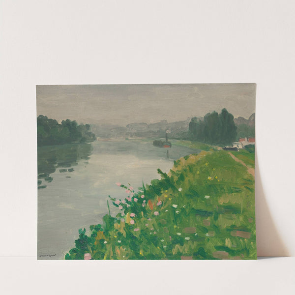 Berge de la Seine à Méricourt (1937) by Albert Marquet