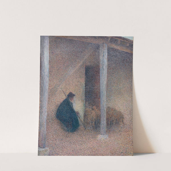 Berger rentrant ses mouton by Henri Martin