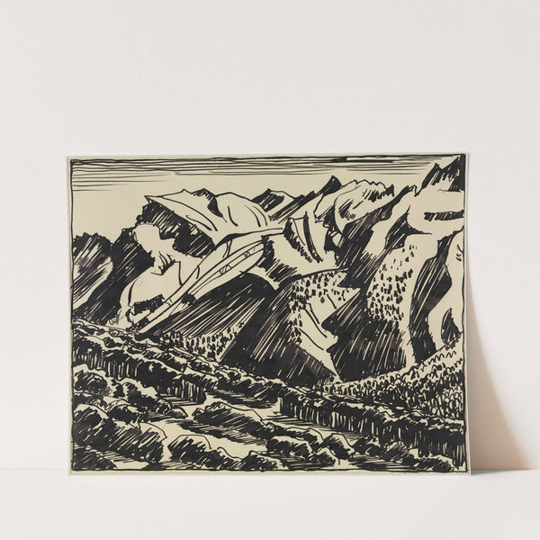 Berglandschaft im Bergell by August Babberger