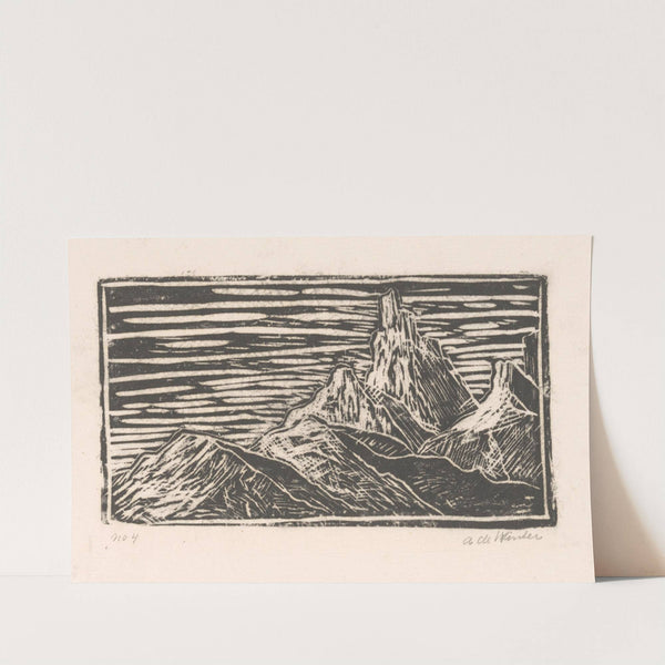 Berglandschap by Janus de Winter