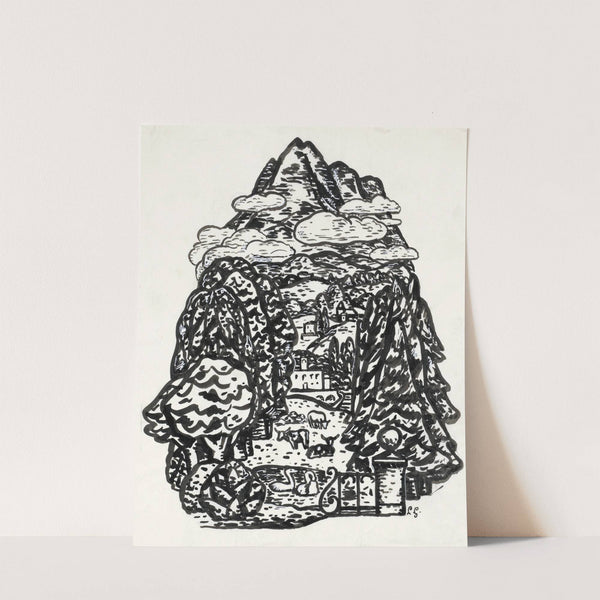 Berglandschap (1891) by Leo Gestel