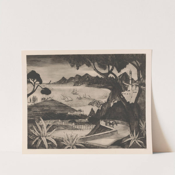 Berglandschap met baai op Corsica (1922) by Lodewijk Schelfhout