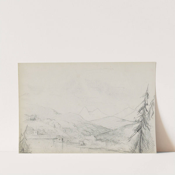 Berglandschap met een meer (1880) by Marius Bauer