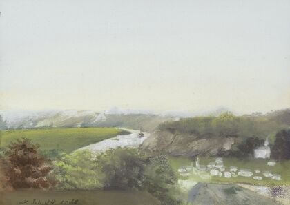 Berglandschap met een rivier