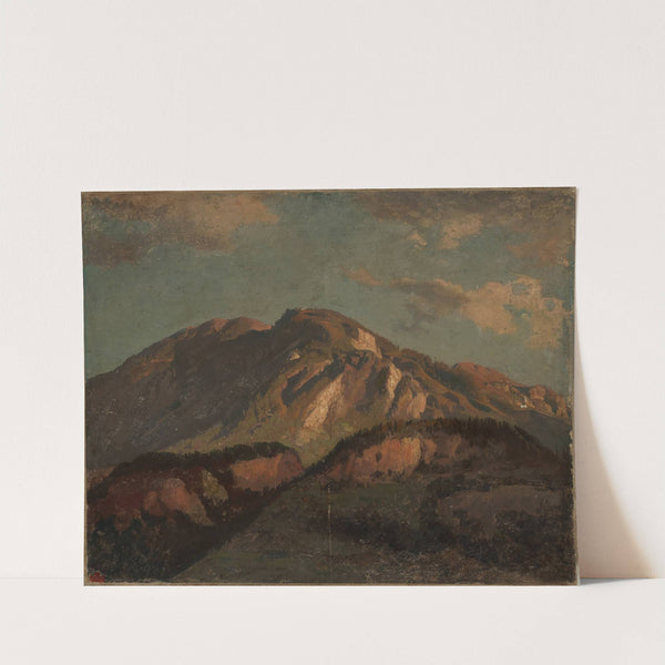 Bergrücken (wohl) in Graubünden by Johann Wilhelm Schirmer