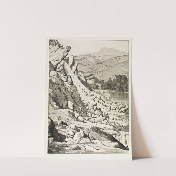 Bergsturz (Intermezzi, Opus IV, Blatt 6) (1881) by Max Klinger
