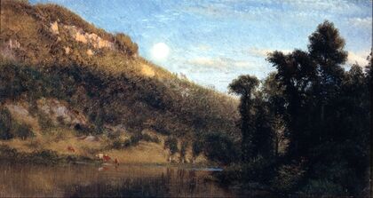 Berkshire Foothills, Full Moon Over Meadowbrook