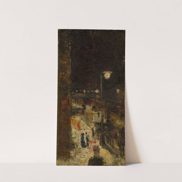 Berliner Straße bei Nacht by Lesser Ury