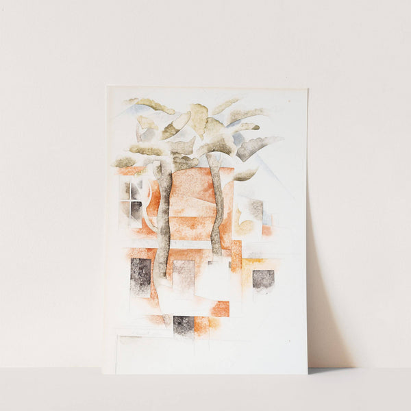 Bermuda, Houses Seen Through Trees (1918) by Charles Demuth