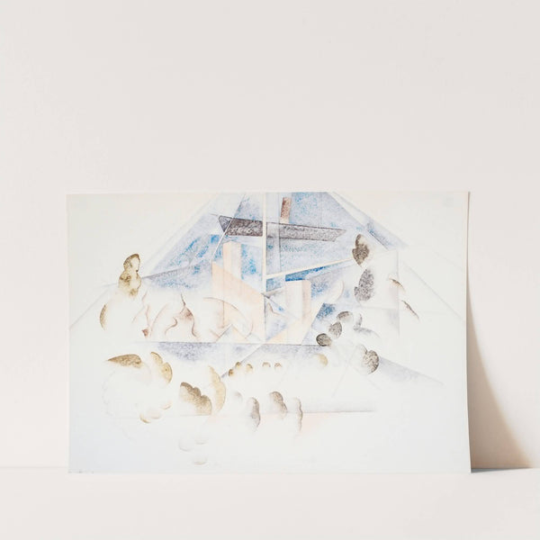 Bermuda, Masts and Foliage (1917) by Charles Demuth