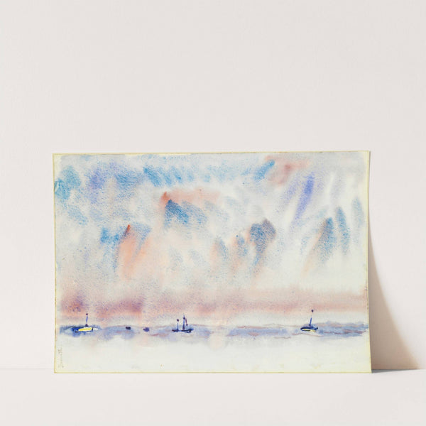 Bermuda Sky and Sea with Boats (circa 1917) by Charles Demuth