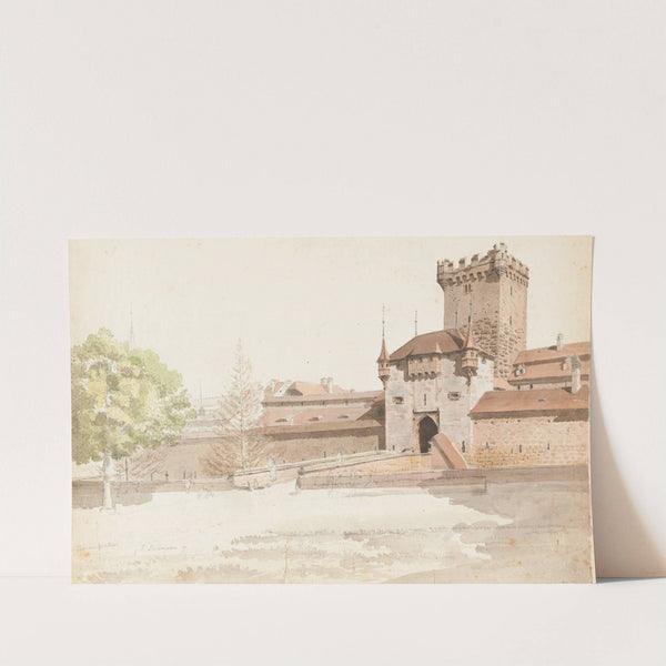 Bern, Golatenmattgasstor mit dem alten Bärengraben by Johann Jakob Biedermann