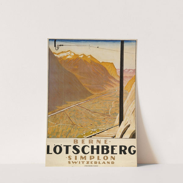 Berne – Lötschberg – Simplon. Switzerland (1921) by Emil Cardinaux