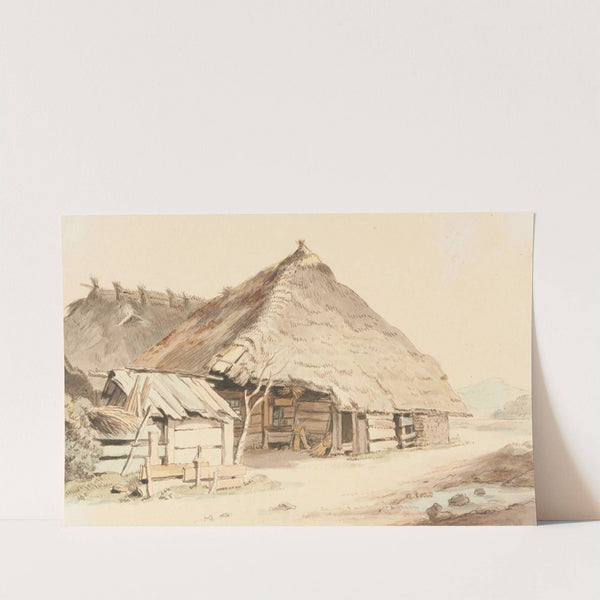 Berner Bauernhaus Seeland by Johann Ludwig Aberli