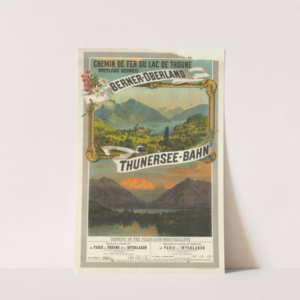 Berner Oberland – Thunersee-Bahn (circa 1910) by Johannes Weber