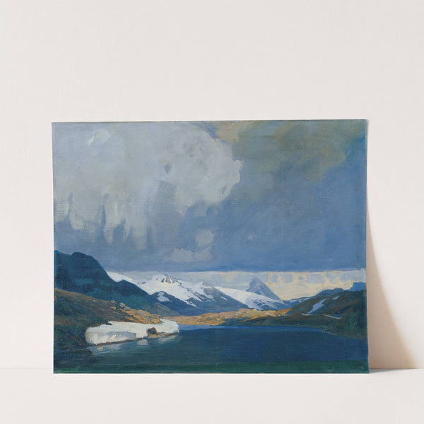 Bernina Gewitter by Alfred Poell