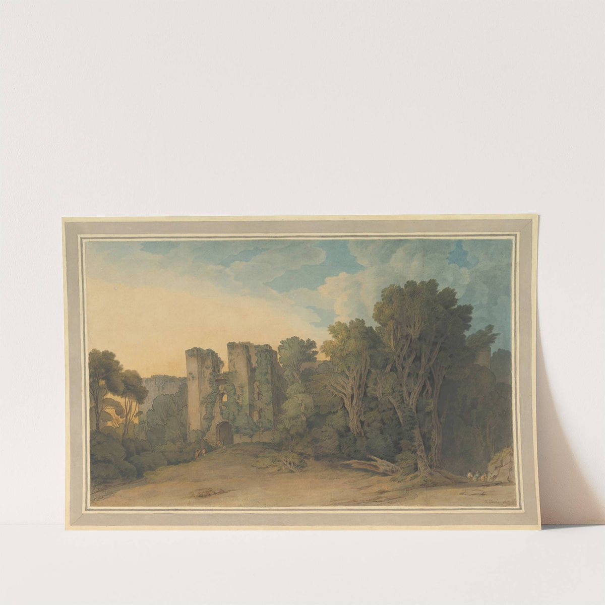 Berry Pomeroy Castle in the County of Devon by Francis Towne
