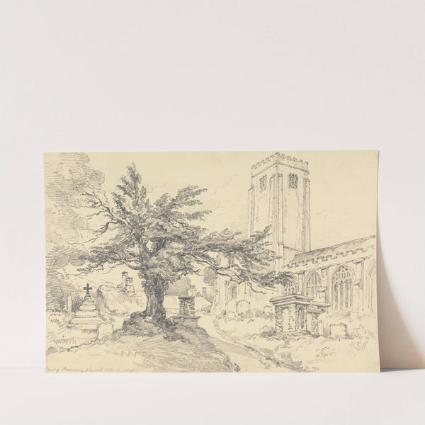 Berry Pomeroy Church by Henry Edridge