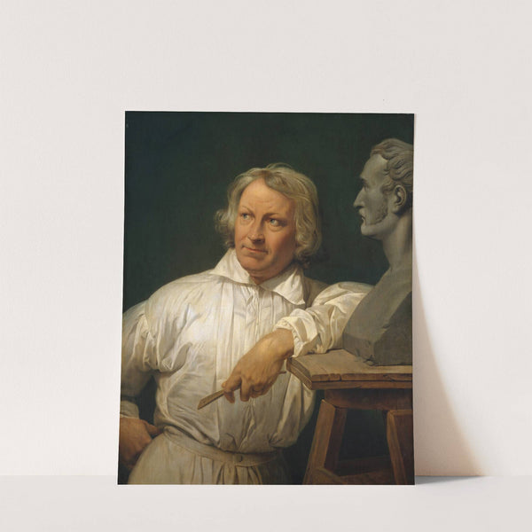 Bertel Thorvaldsen (1768–1844) with the Bust of Horace Vernet (1833) by Horace Vernet
