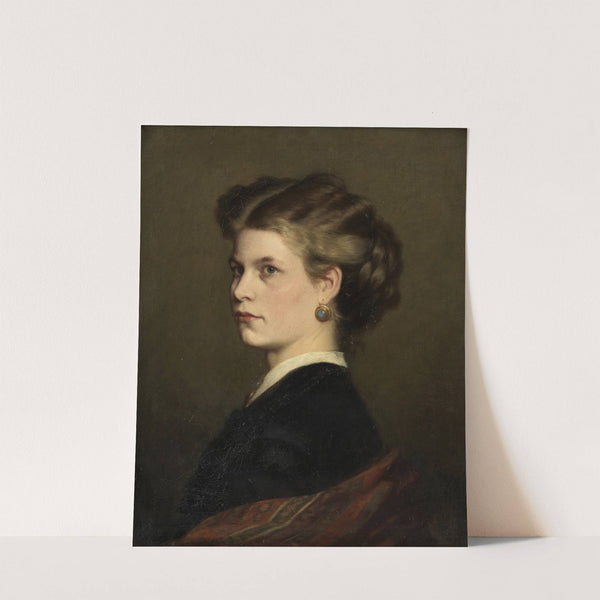 Bertha Müller, die Schwester des Künstlers by Leopold Carl Müller