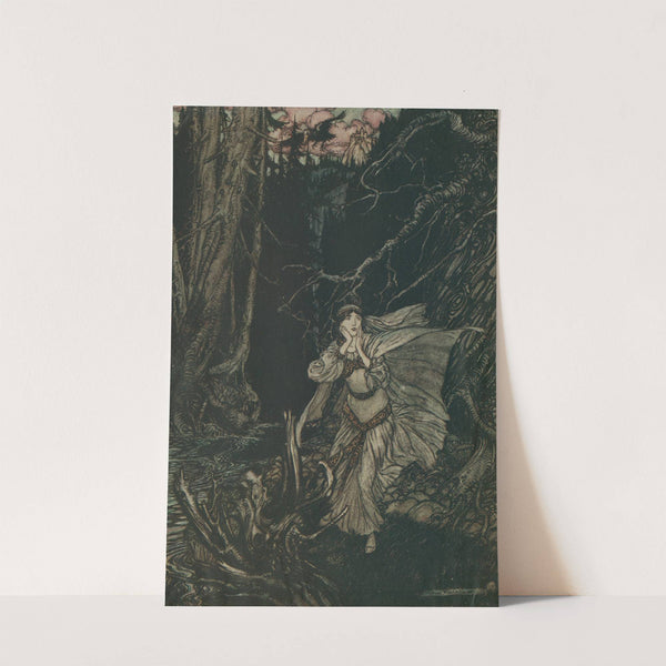 Berthalda in the Black Valley (1912) by Arthur Rackham