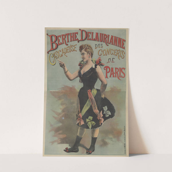 Berthe Delaurianne, cascadeuse des concerts de Paris (1890) by Affiches G. Marci