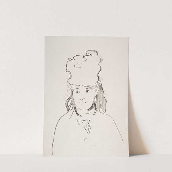 Berthe Morisot (in silhouette) (1872–74) by Édouard Manet