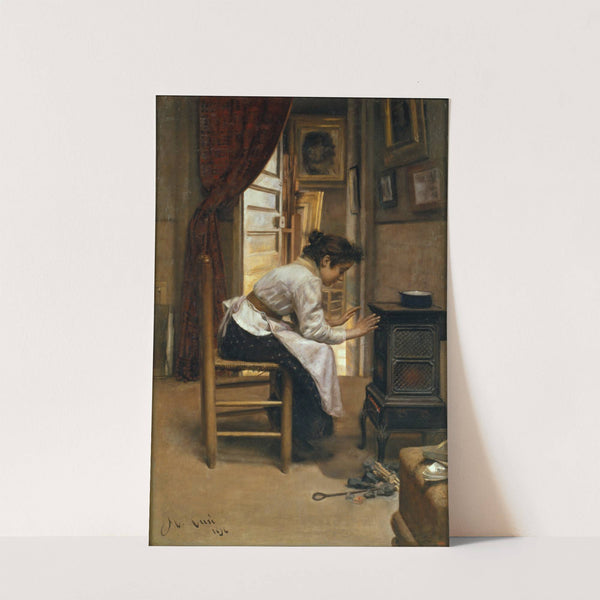 Beside the Fire by Manuel Cusi y Ferret