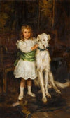 Best Friends (Louis Zborowski and his Borzoi)
