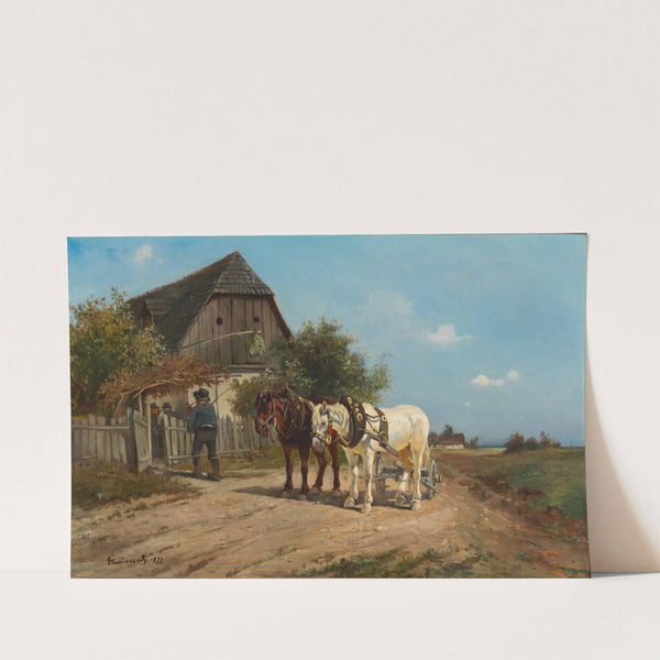 Besuch beim Heurigen by Ignaz Ellminger