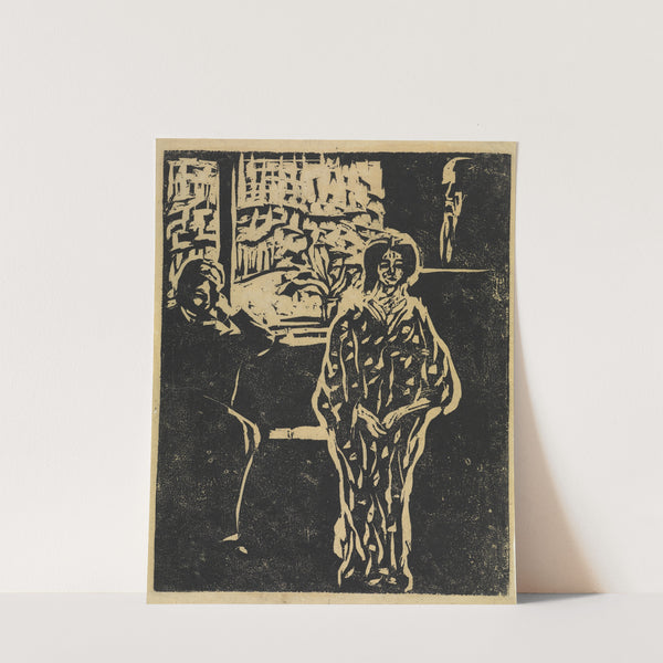 Besuchsszene (1907) by Ernst Ludwig Kirchner