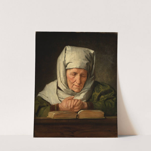 Betende alte Frau by Karl Brünner