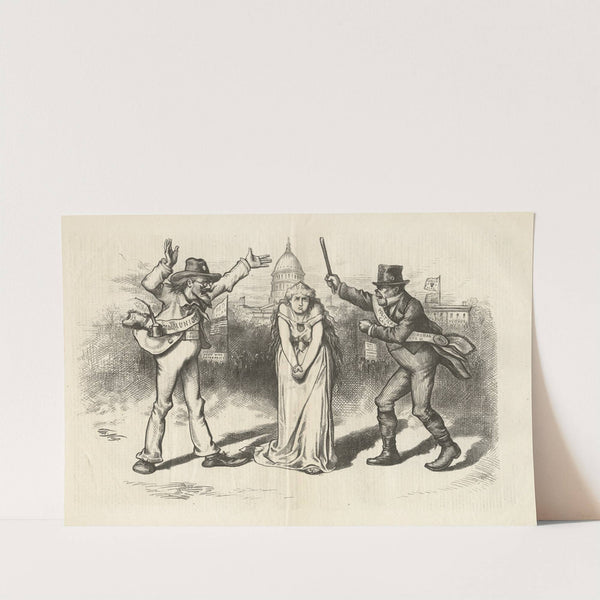 Between two evils (1874) by Thomas Nast