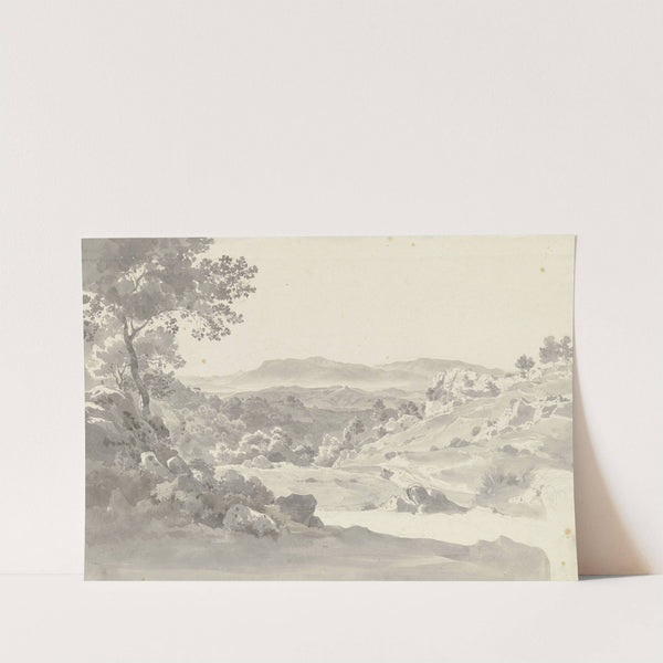 Bewaldete Berglandschaft in der Toskana by Ernst Fries