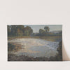 Bewaldete Landschaft mit Neckarwehr by Erwin Starker