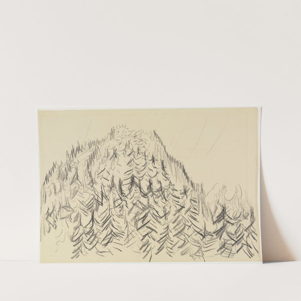 Bewaldeter Hügel by Ernst Ludwig Kirchner